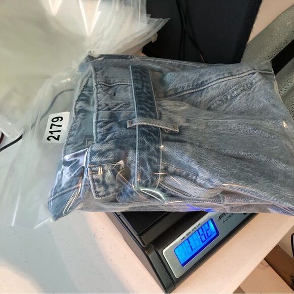 Abercrombie & Fitch Mom Jean High Rise Paper Bag Tie Waist Womens 0R - Picture 9 of 9